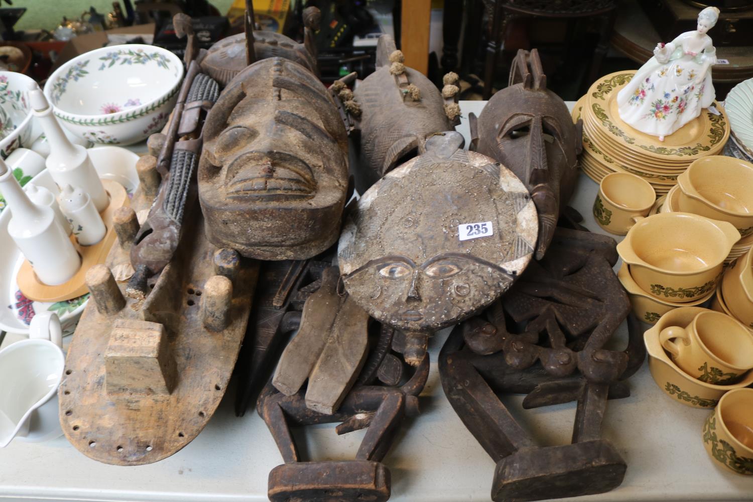 Good collection of African Ethnographic masks and carvings