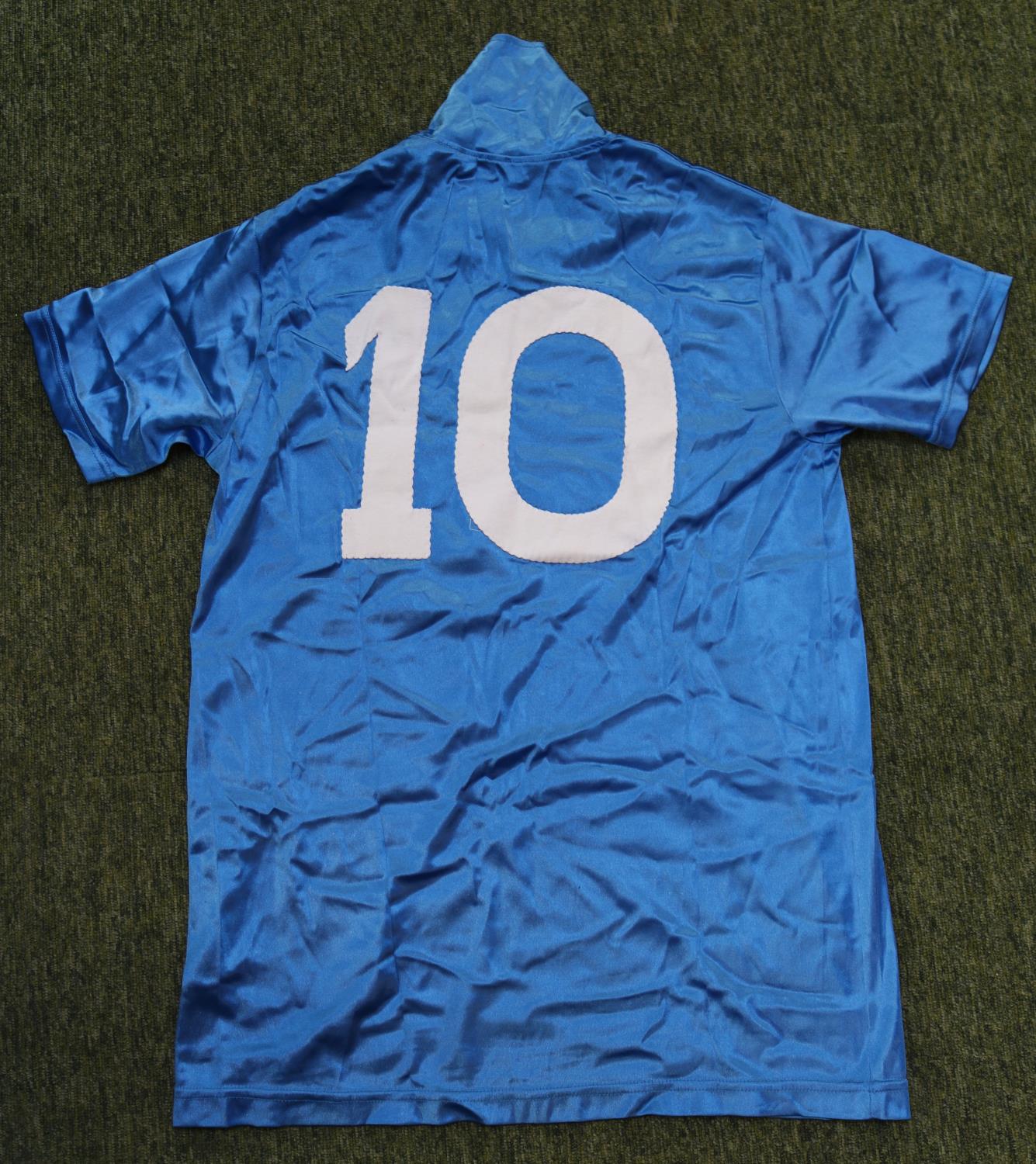 DIEGO MARADONA 1988/1989 MATCH WORN #10 NAPOLI JERSEY WITH MATCH WORN AND SIGNED CAPTAIN ARMBAND The - Image 5 of 6