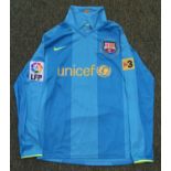 LIONEL MESSI 2008/2009 MATCH WORN #19 BARCELONA AWAY JERSEY Lionel Messi wore this number "19"