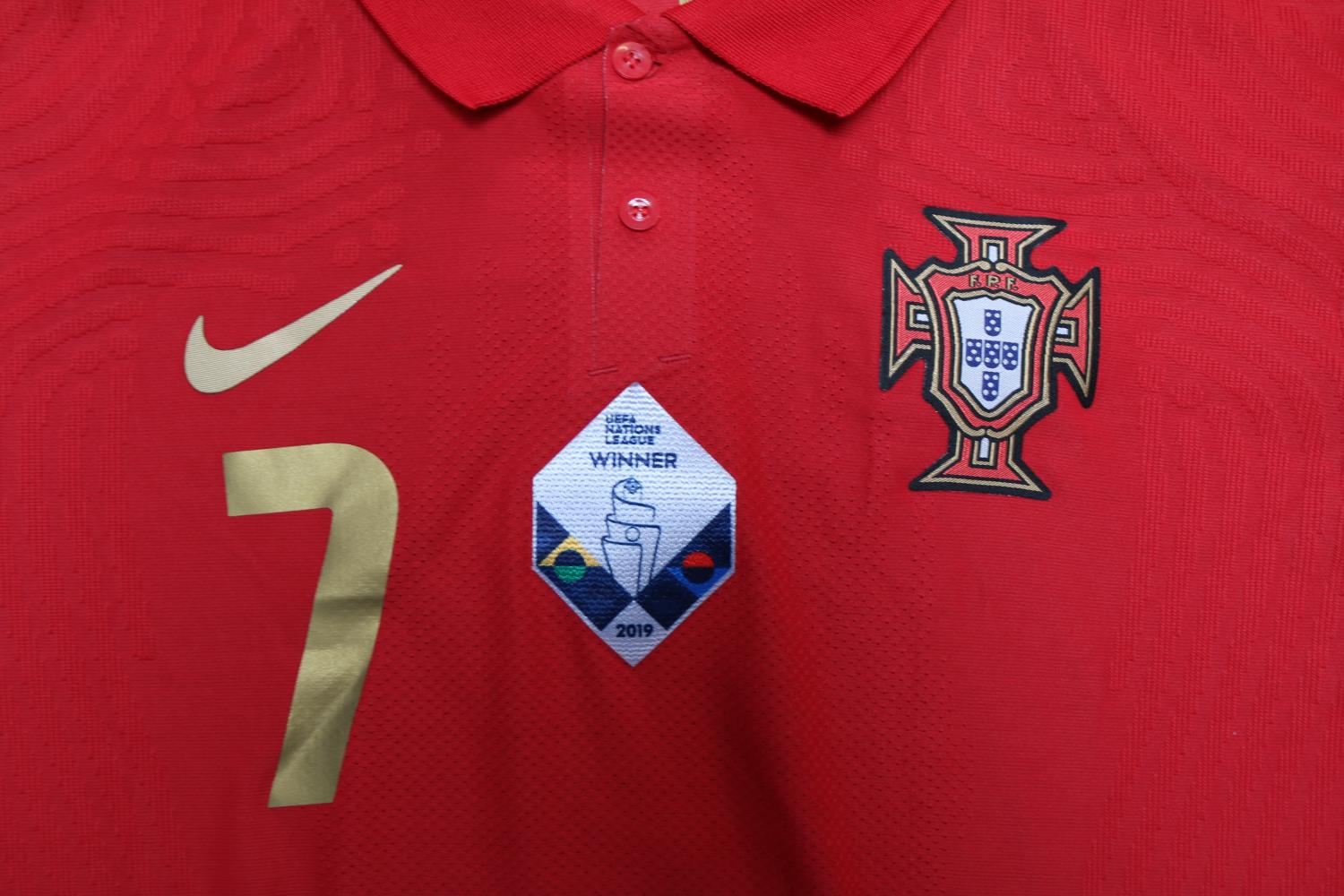 CRISTIANO RONALDO UEFA EURO 2020 MATCH WORN PORTUGAL JERSEY A Nike red #7 Portugal jersey which - Image 2 of 9