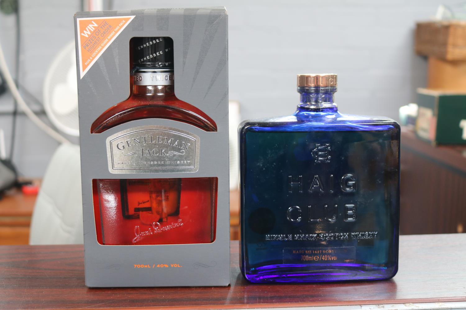 Haig Club Single Grain Scotch Whisky 700ml and Boxed Gentleman's Jack Whisky