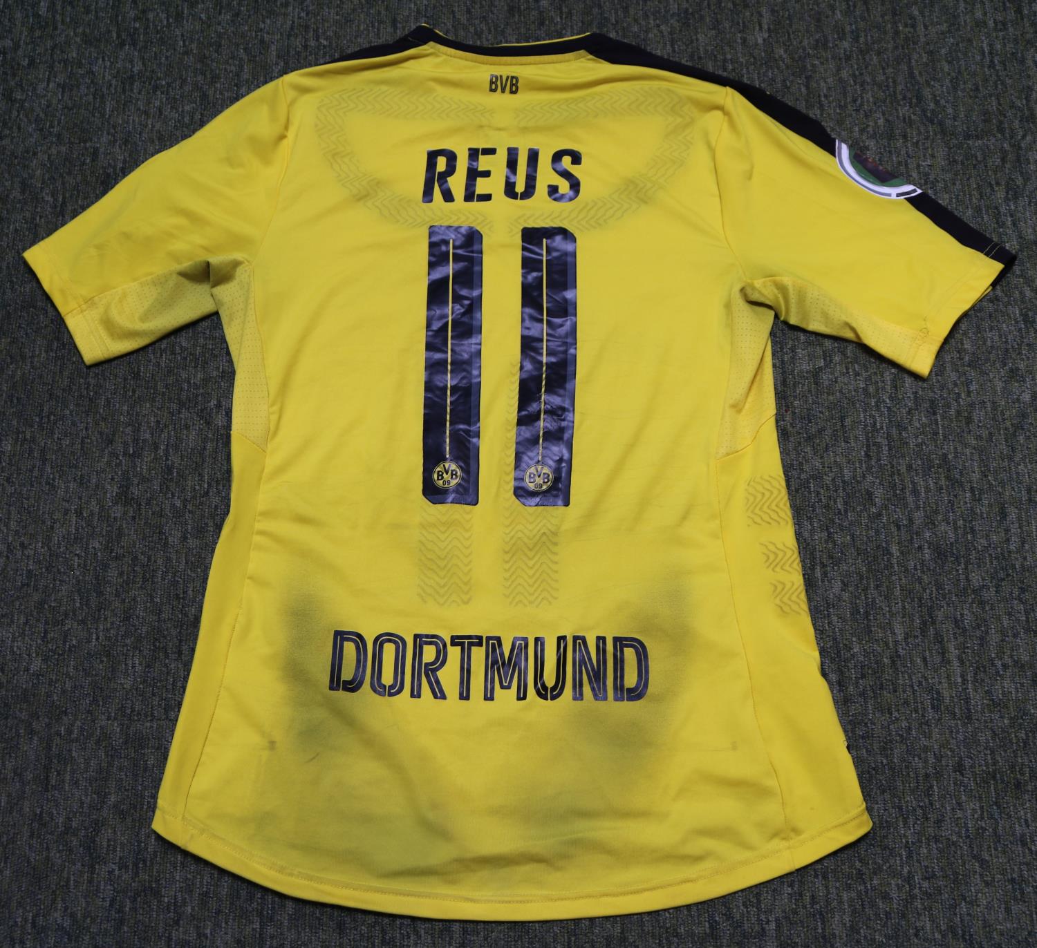 MARCO REUS 2016 DFB-POKAL FINAL MATCH WORN BORUSSIA DORTMUND JERSEY The 2016 DFB-Pokal Final decided - Image 6 of 7