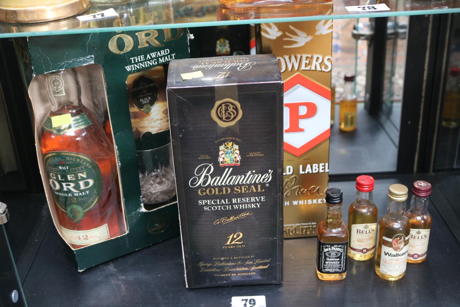 Collection of assorted Whiskey to include Ballantines Gold Seal Special Reserve 12 year, Glen Ord