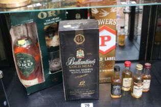 Collection of assorted Whiskey to include Ballantines Gold Seal Special Reserve 12 year, Glen Ord