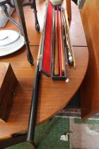 Collection of assorted Pool Cues including Stuart Surridge