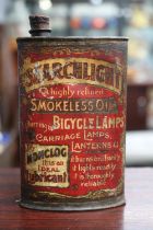 Antique Searchlight Smokeless Oil Carriage Lamp tin