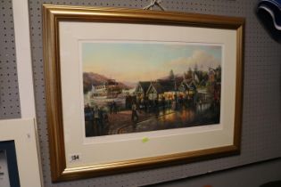 Framed Print Bowness at Dusk by Graham Twyford