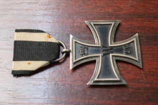 WW1 Imperial German Iron Cross W 1914 on Ribbon
