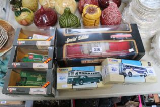 Boxed Maisto Special Edition Cadillac, 2 boxed Corgi Vehicles and 2 boxed Corgi Classics vehicles