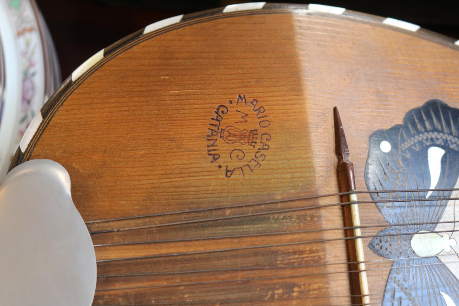 Mario Caselia Catania Mandolin with Butterfly inlaid decoration - Image 2 of 3