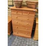 Tall Pine Chest of 6 Drawers