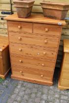 Tall Pine Chest of 6 Drawers