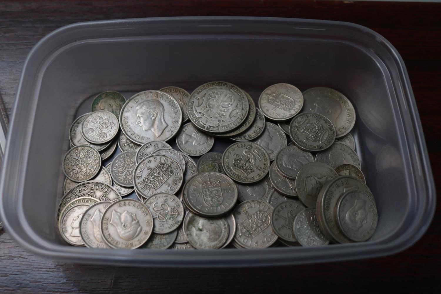 Collection of Mainly Silver British Coins 430g total weight