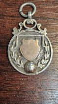 Local Interest; Hunts Senior Cup Runners Up 1923-29 Silver Football Medal