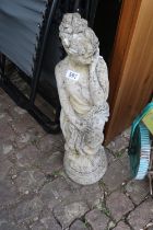 Concrete Garden figure of a Maiden 69cm in Height