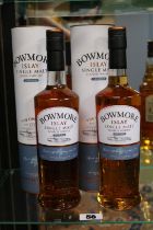 2 Boxed Bowmore Islay Single Malt Scotch Whisky Legend 700ml