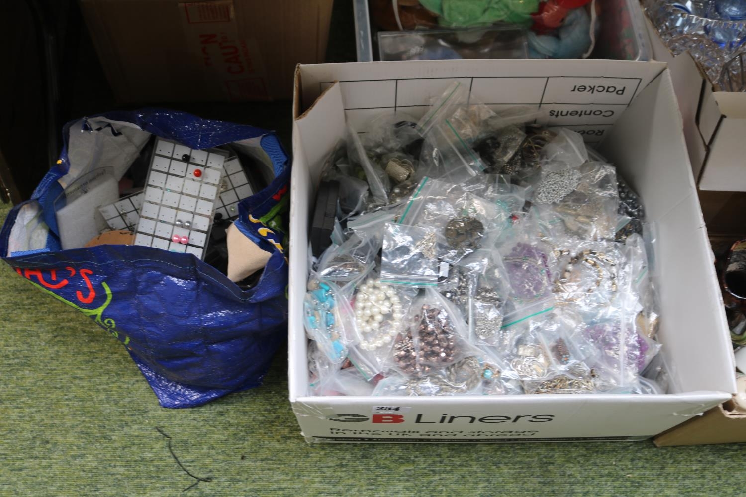 Large box of assorted Costume Necklaces and earrings etc