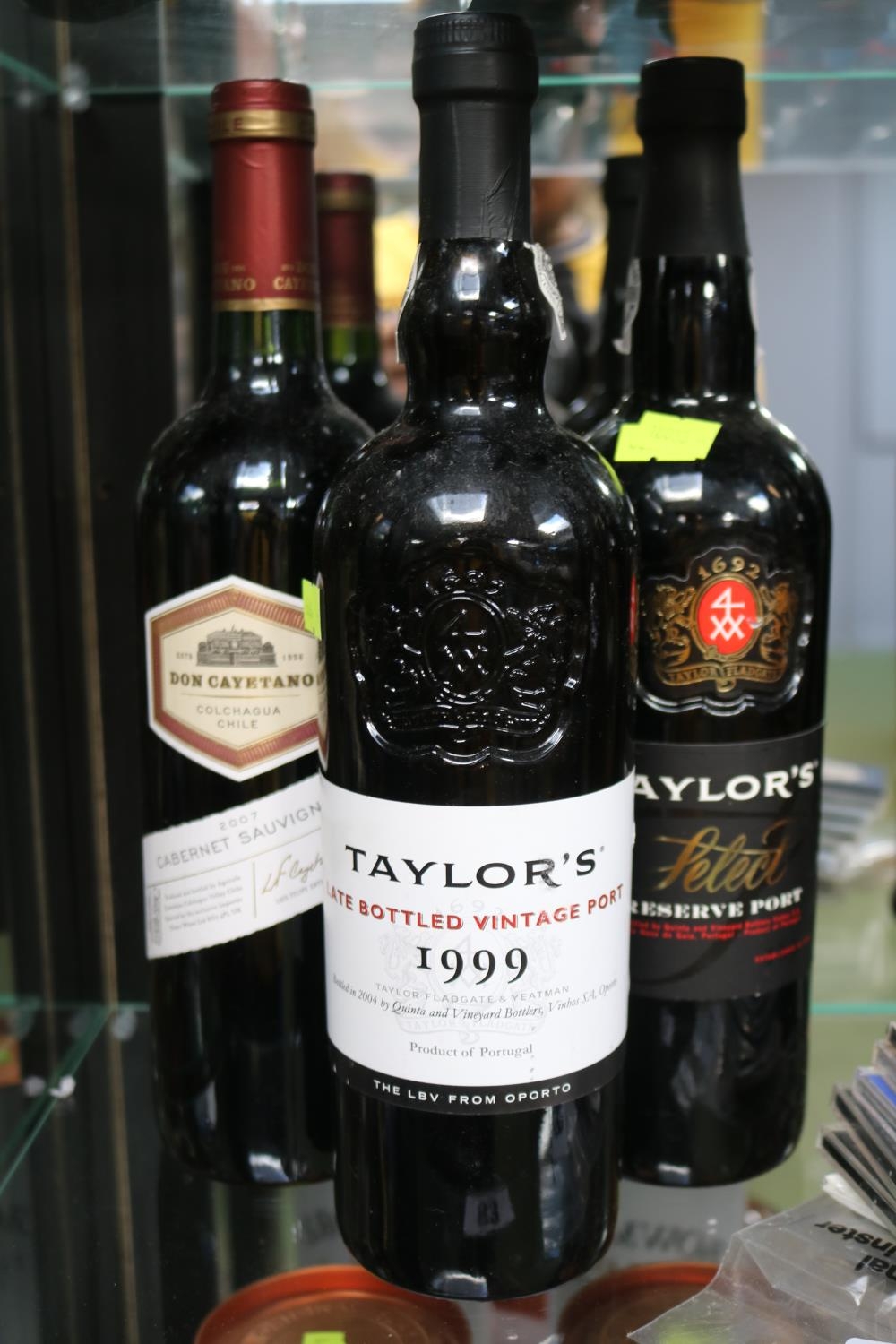 2 Bottles of Port Taylors 1999 & Reserve and a bottle of 2007 Cabernet Sauvignon Don Cayetano