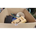 Box of assorted Tools, Camping Items etc