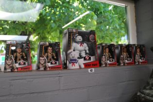 Rare set SYANTZ Collectable GHOSTBUSTERS SET OF 6 Metals Die Cast All characters Stay Puft 6" AND