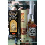 Bottle of Black Bush Irish Whisky 750ml, Bells Extra Special and a Bottle of Jack Daniels 70cl.