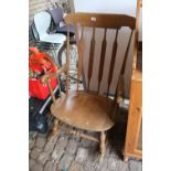 Wooden stickback rocking Elbow chair
