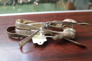 Collection of 6 Edwardian and later Sugar Tongs 120g total weight