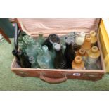 Case of assorted Codd and other bottles inc. J Beckett of Barnsley, William Hill of Glasgow etc