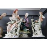 3 Capodimonte style figures