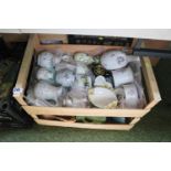 2 Trays of assorted Ceramics to include Graff, Royal Worcester