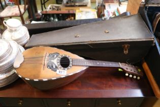 Mario Caselia Catania Mandolin with Butterfly inlaid decoration