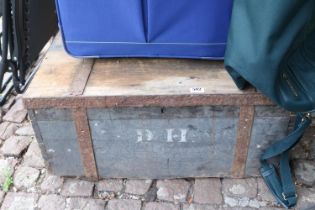 Vintage Wooden bound Travelling trunk