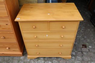 Modern Chest of 6 Drawers with turned handles