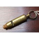 Antique Brass Police Whistle