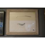 Hilton Mc Connico Framed Watercolour signed to bottom right depicting a Feather and Jalapeno