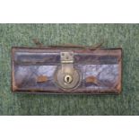 Leather WW1 Dispatch riders case with brass fittings