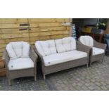 Good Quality Kettler 3 Piece Garden Sofa Suite with cushions