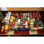 Collection of Playworn Dinky & other Vehicles to include Leyland Comet, Dinky Trojan Chivers Jellies