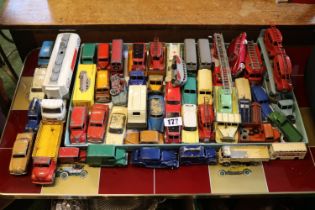 Collection of Playworn Dinky & other Vehicles to include Leyland Comet, Dinky Trojan Chivers Jellies