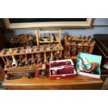 Collection of assorted Pipes and Pipe racks to include Ogdens, Sherlock Holmes style etc