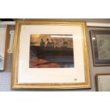 Framed Limited edition print entitled Saturday Afternoon 50 of 175 signed in Pencil