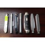 Collection of assorted Pocket knives and Pipe cleaning instruments