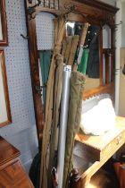 Collection of assorted Fishing and other Rods to include Greys etc