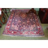 Good quality Red Ground Rug with central medallion 165cm in Length