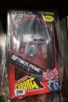 Transformers super cyborg Optimus Prime Clear New in Box Sealed