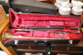 Cased Trombone by Yamaha in fitted case