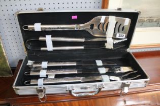 Aluminium cased Prima BBQ set