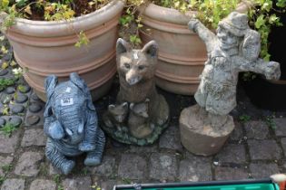 Collection of Concrete Garden figures