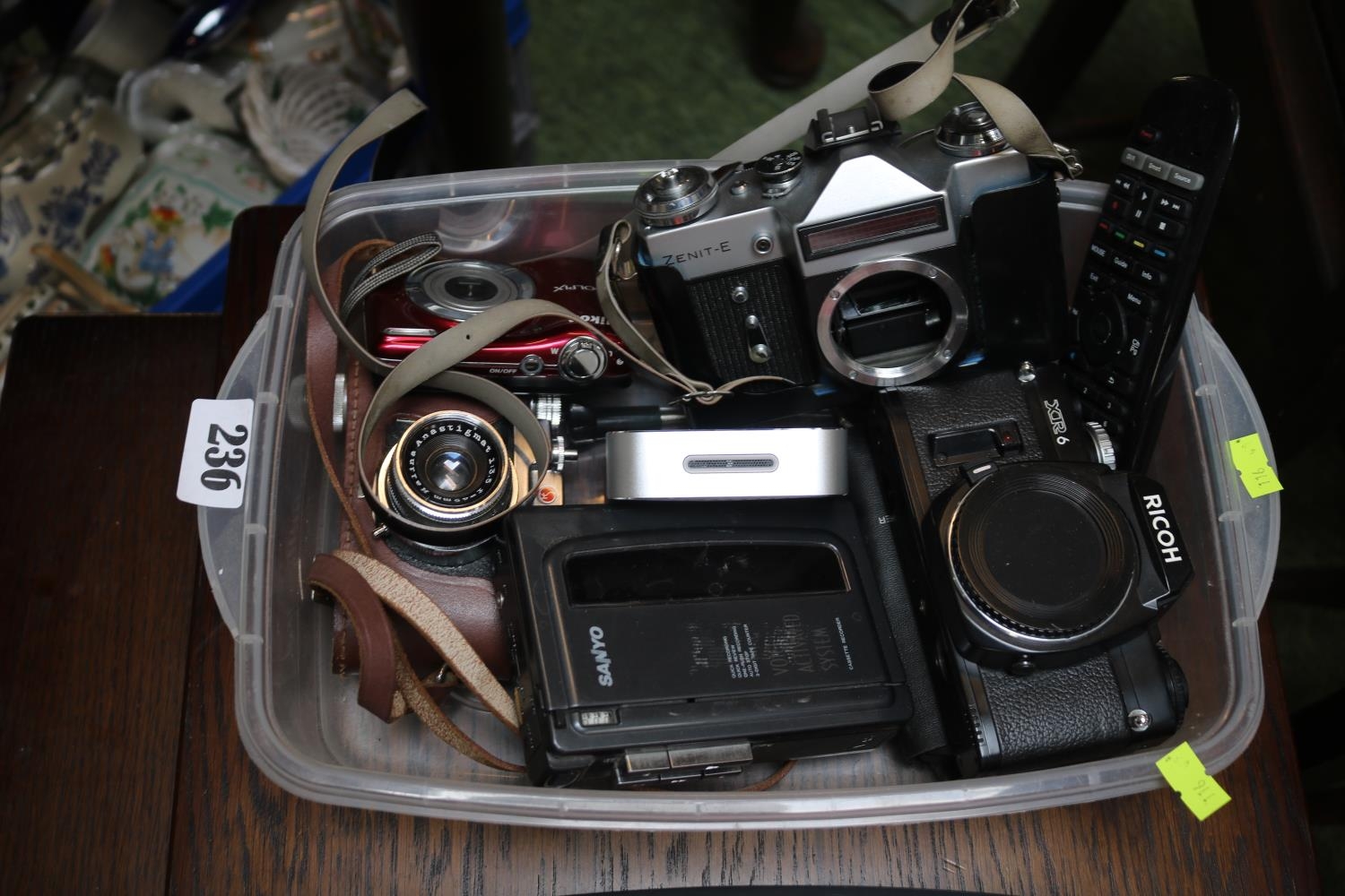 Collection of assorted cameras and bygones inc. Nikon, Ricoh etc