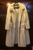 Mink Fur Coat in Beige